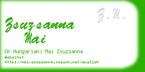 zsuzsanna mai business card